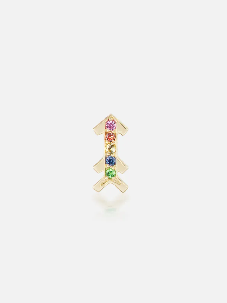 Arrow Stud Earring Single