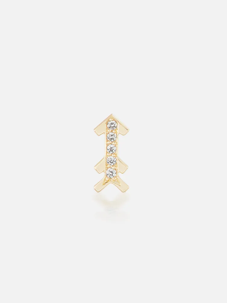 Arrow Stud Earring Single