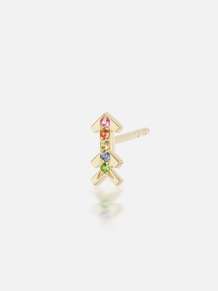 Arrow Stud Earring Single