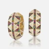 Chubby Talisman Hoop Earrings