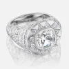 Chunky Stardust Platinum Ring