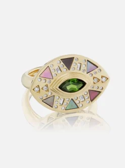 Cleopatra's Eye Cocktail Ring