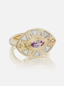 Cleopatra's Eye Cocktail Ring
