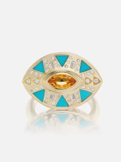 Cleopatra's Eye Cocktail Ring