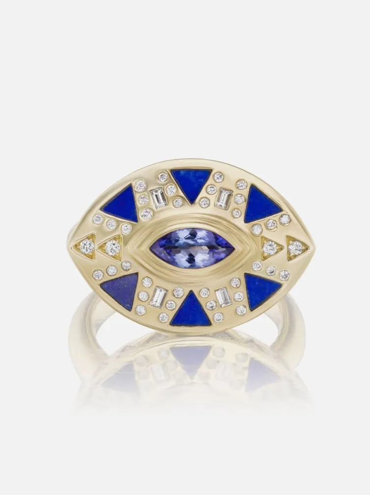 Cleopatra's Eye Cocktail Ring
