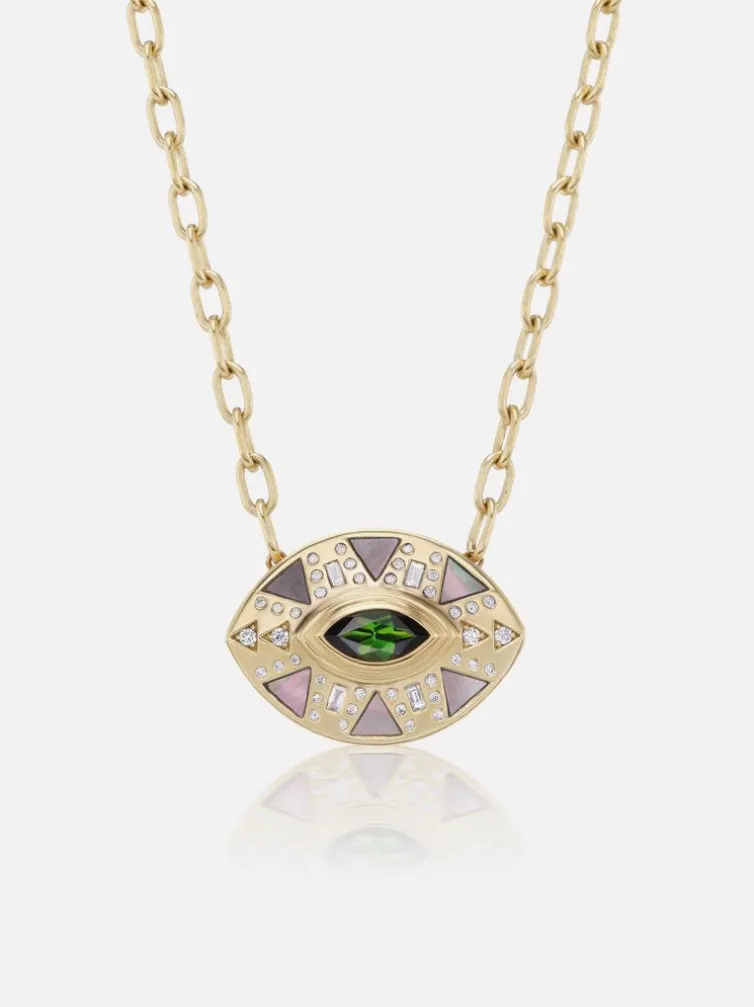 Cleopatra's Eye Pendant Necklace