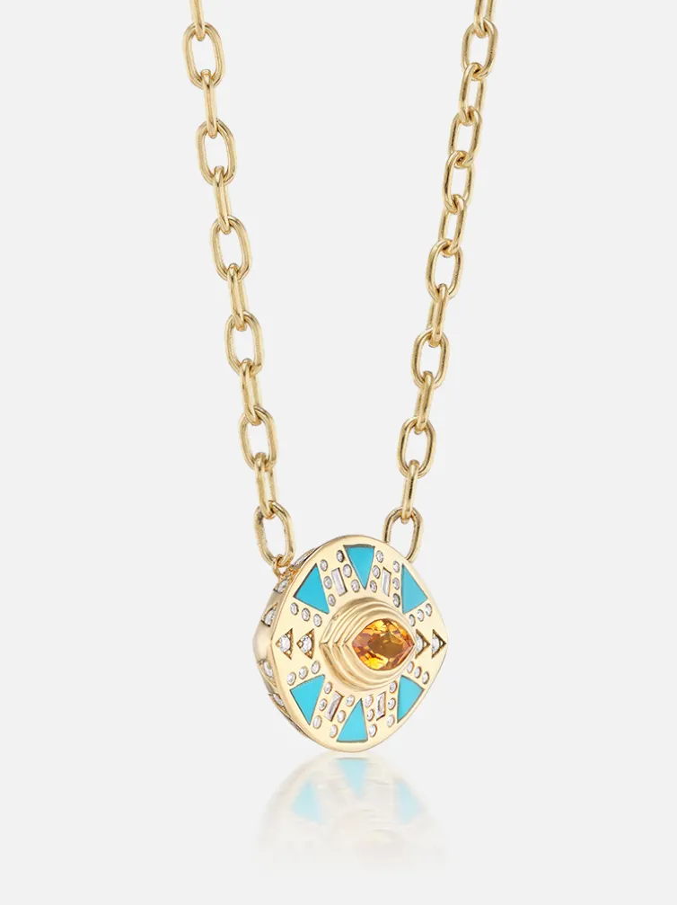 Cleopatra's Eye Pendant Necklace