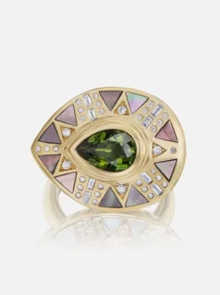 Cleopatra's Tear Cocktail Ring