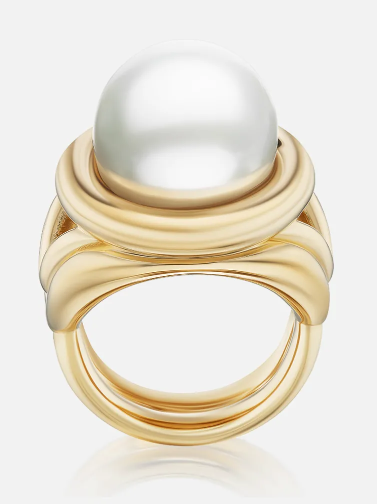 Giza Cocktail Ring Pearl