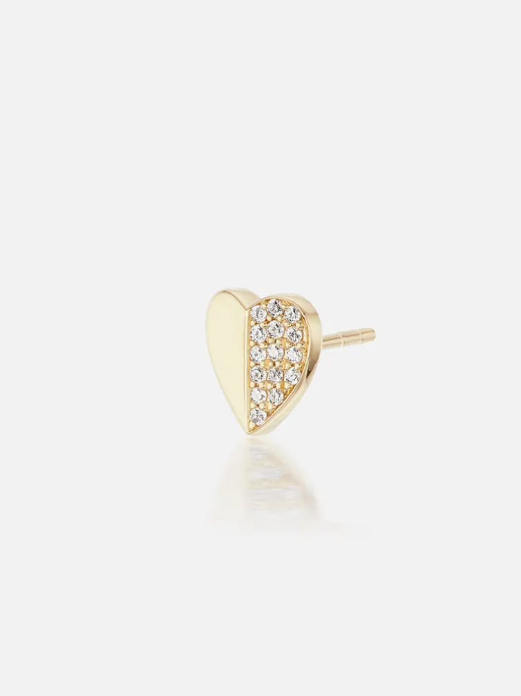 Heart Stud Single