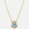 Hexed Aquamarine Pendant Necklace