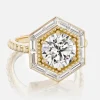 Hexed Baguette Ring