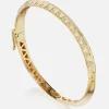 Knife Edge Diamond Bangle