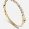 Knife Edge Diamond Bangle