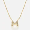 Knife Edge Initial Pendant Necklace