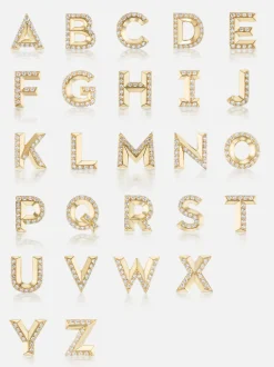 Knife Edge Initial Stud Earring