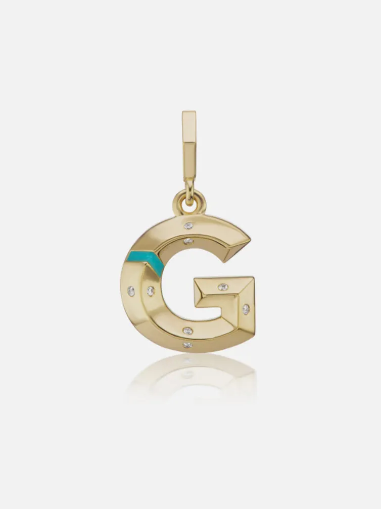 Knife Edge Letter Charms
