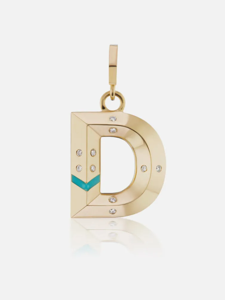 Knife Edge Letter Charms
