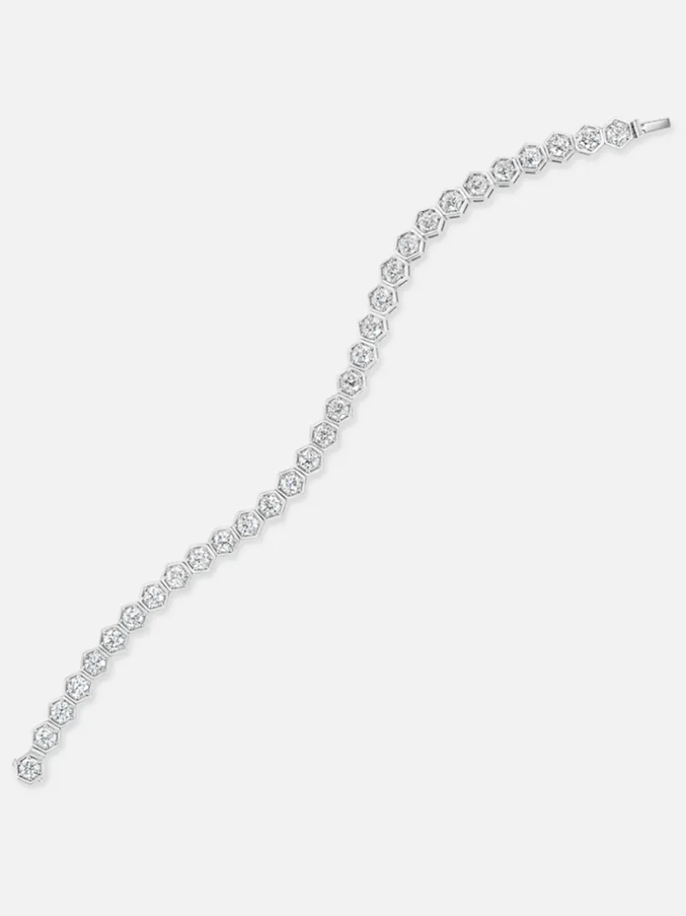Major Diamond Tennis Bracelet Platinum
