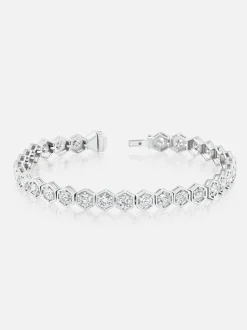 Major Diamond Tennis Bracelet Platinum