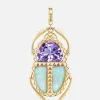 Major Scarab Pendant Amethyst Opal