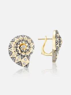 Major Shell Button Earrings
