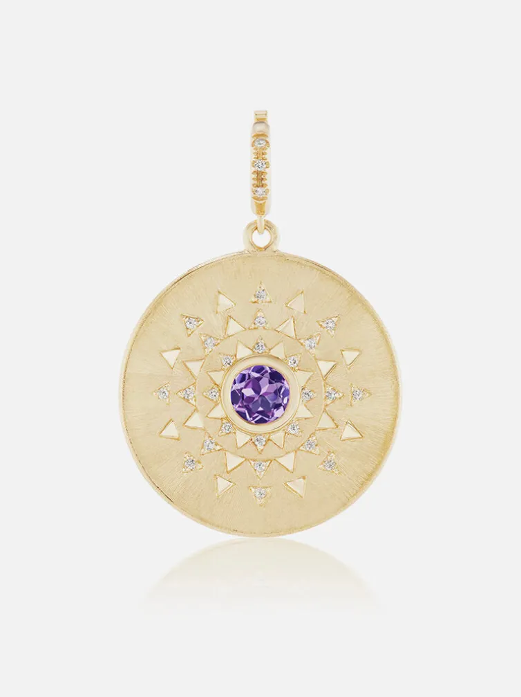 Major Sun Sign Medallion Pendant