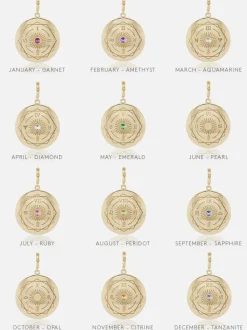 Major Sun Sign Medallion Pendant Months
