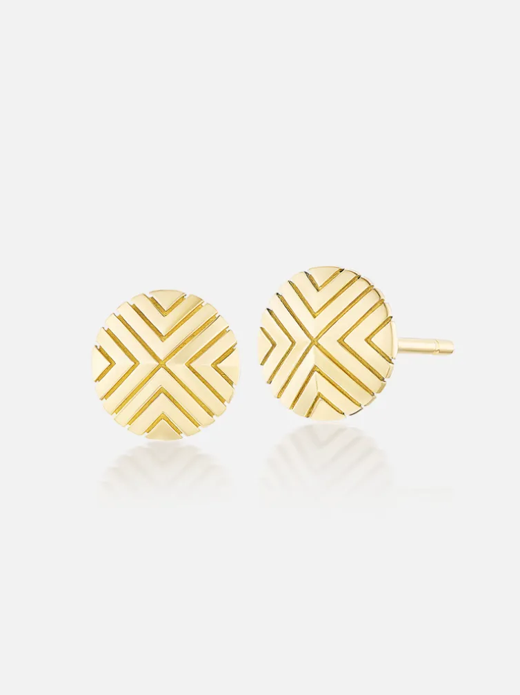 Masego Knife Edge Stud Earrings
