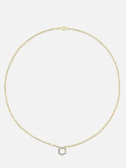 18" Mini Diamond Hexagon Foundation Cable Chain