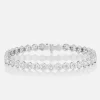 Mini Diamond Tennis Bracelet Platinum