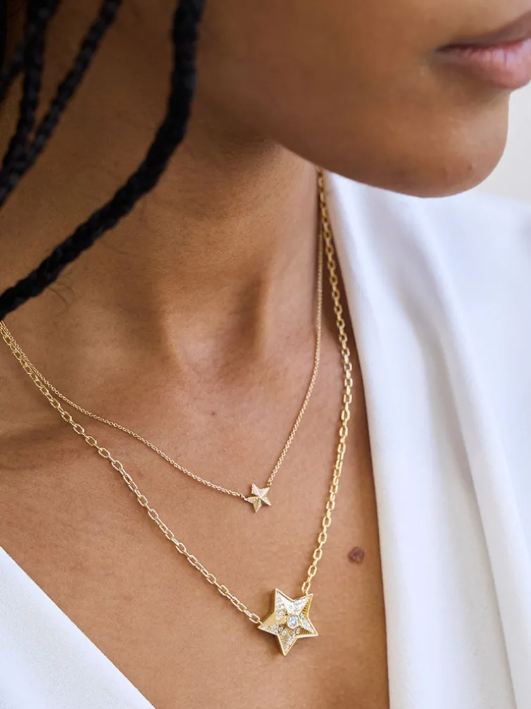 Mini Supernova Star Pendant Necklace