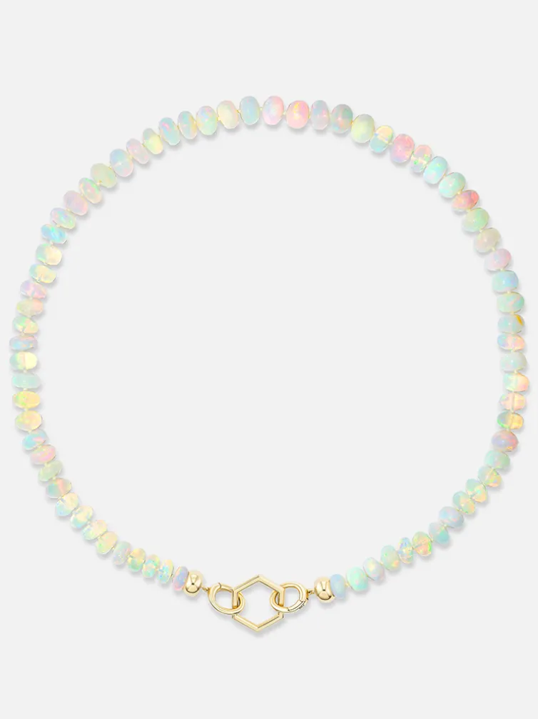 18" Open Bail Opal Bead Foundation Necklace