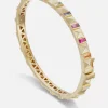 Pyramid Stud Bangle in Rainbow