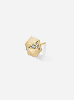 Pyramid Stud Earring Single