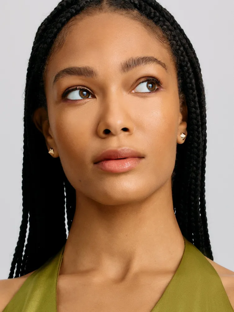 Pyramid Stud Earring Single