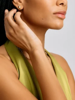 Pyramid Stud Earring Single