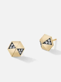 Pyramid Stud Earrings