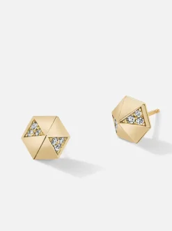 Pyramid Stud Earrings