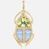 Scarab Pendant Lemon Quartz