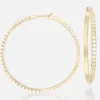 Skinny Talisman Hoop Earrings