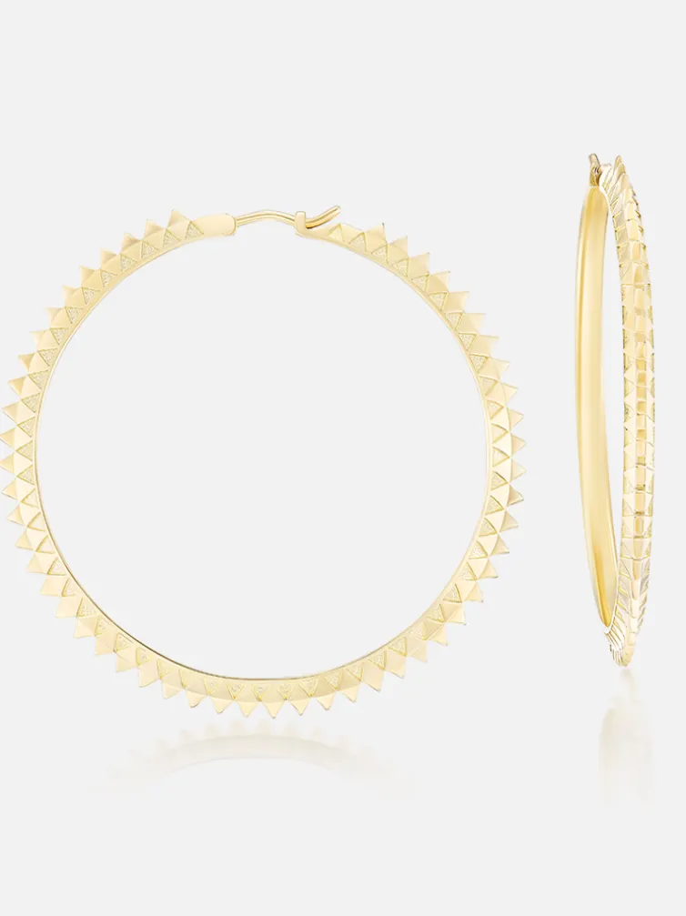 2" Spiked Talisman Hoops