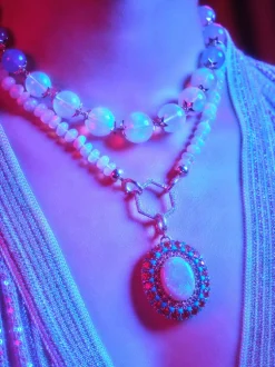 Star Cap Opal & Chalcedony Foundation Necklace