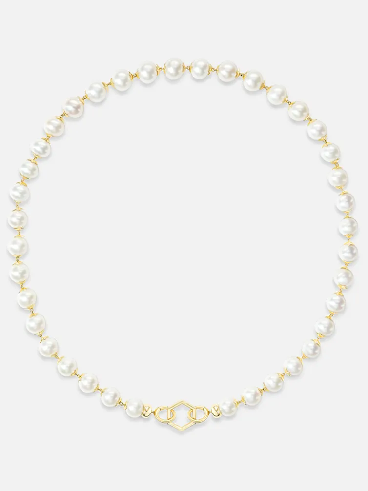 Star Cap Pearl Foundation Necklace
