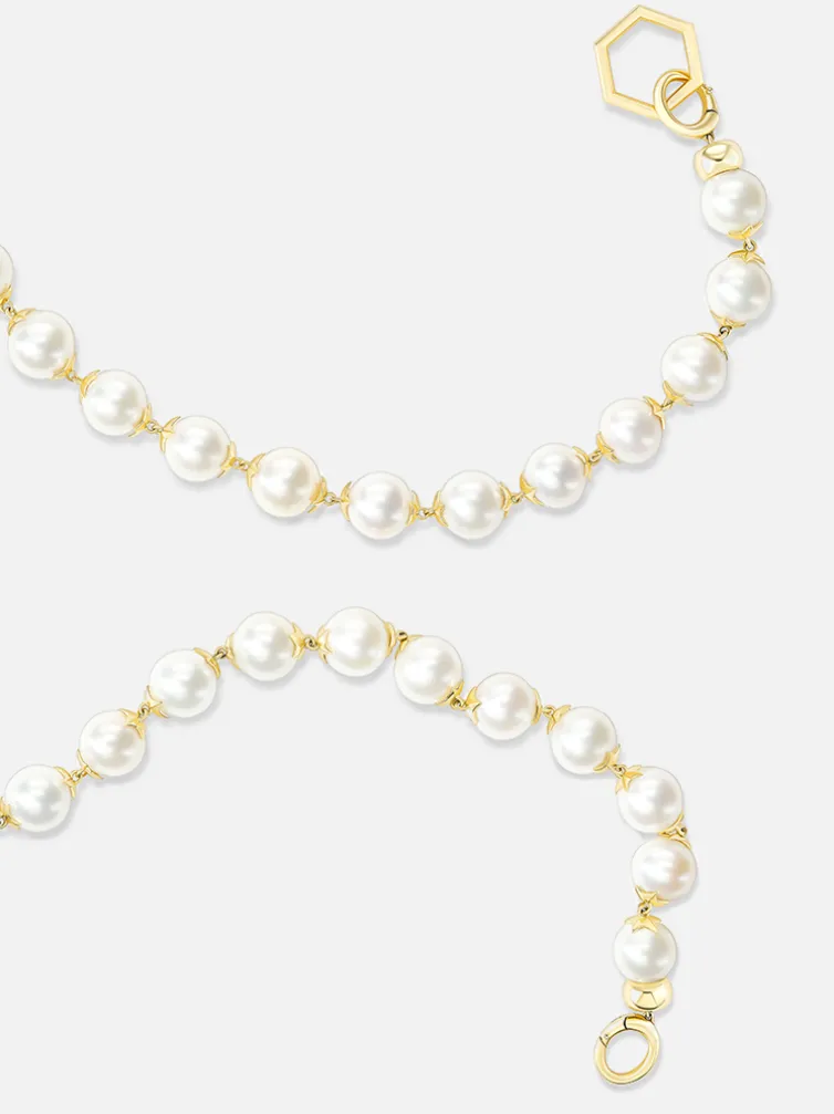 Star Cap Pearl Foundation Necklace