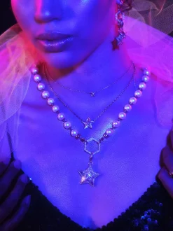 Star Cap Pearl Foundation Necklace