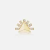 Sunburst Stud Earring Single