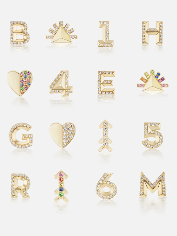 Sunburst Stud Earring Single