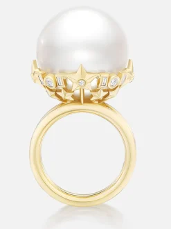 Supernova Pearl Cocktail Ring