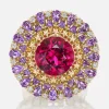 Supernova Rubellite Cocktail Ring